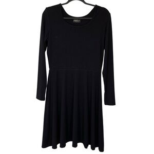 Miik Swing Dress Womens Medium Black Long Sleeve Bamboo Fall Winter Classic